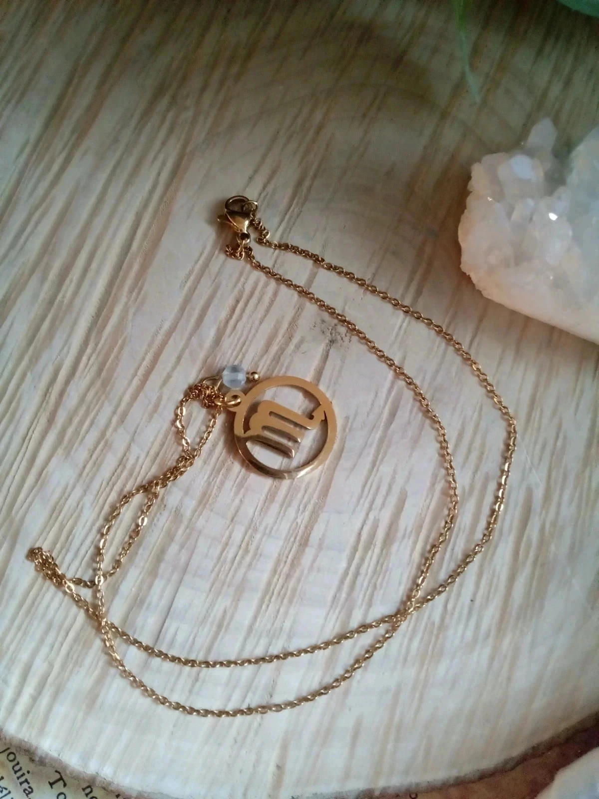 Scorpio Astro Bohemian Steel and Stone Necklace – photo 3